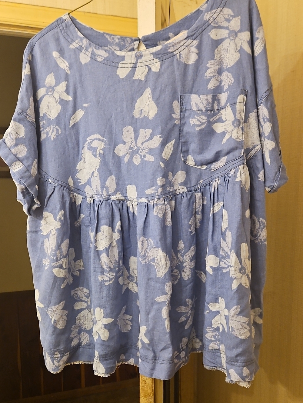 We The Free Size Small Print Top